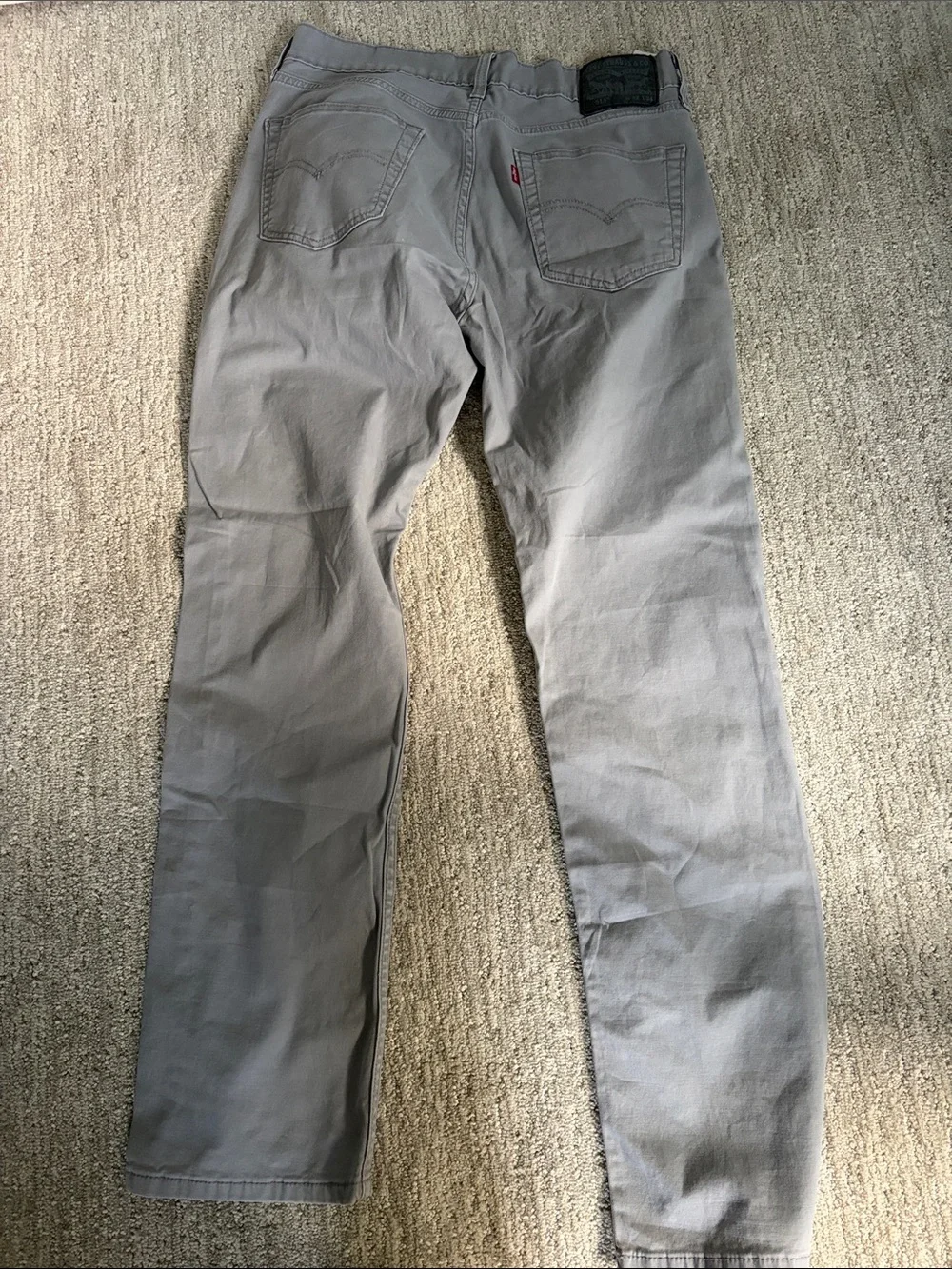Levi's Men's Straight Jeans in Light Gray